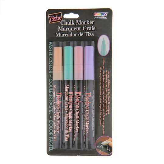 6 Packs: 4 ct. (24 total) Marvy® Uchida Bistro Fine Point Pastel Chalk Markers